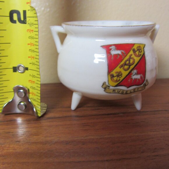 W.H. Goss crested heraldry china vintage Rugeley (GC069 Grace) - Picture 5 of 7